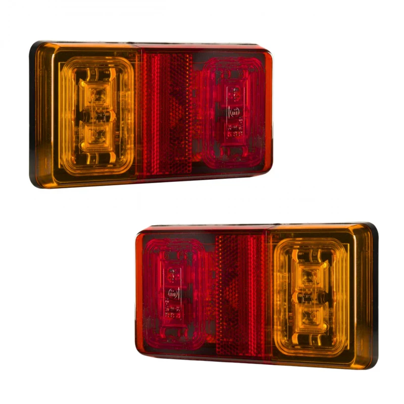 Feux de remorque rectangulaires / Lot de 2