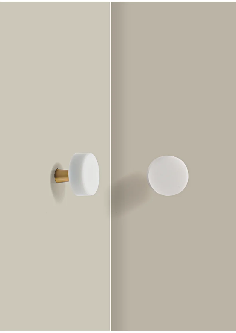 Poignée de meuble marbre Blanc