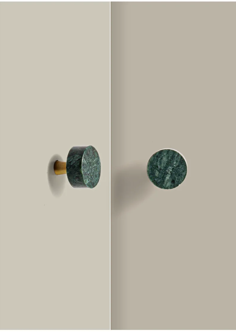 Poignée de meuble marbre vert