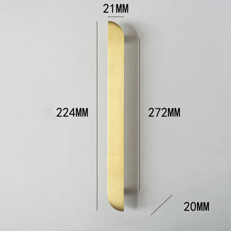 Poignée de meuble créative Or brossé