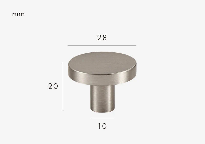 Poignée de meuble ultra plate argenté