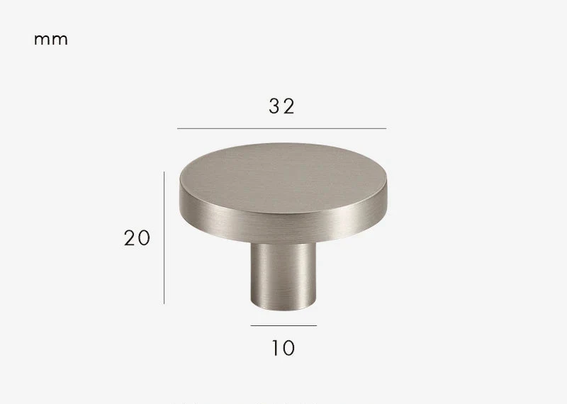 Poignée de meuble ultra plate argenté