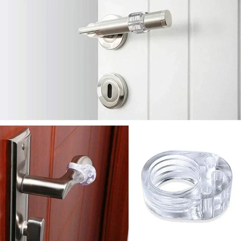 Butée de porte en silicone transparent
