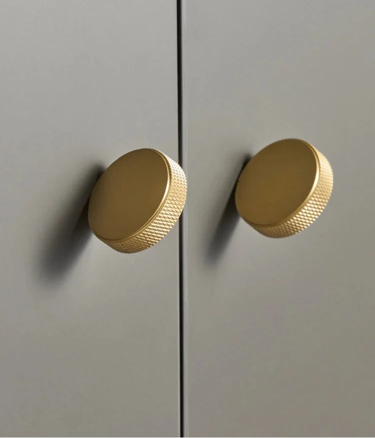 Bouton de meuble originale Or brossé