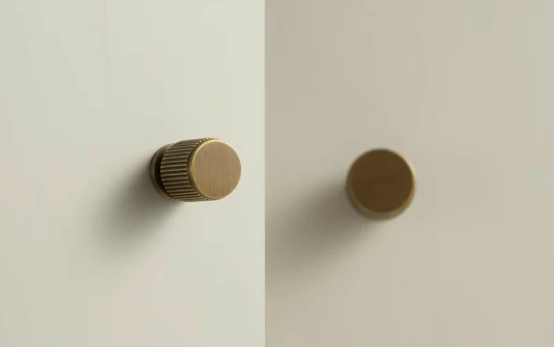 Poignée de meuble en Laiton effet bronze