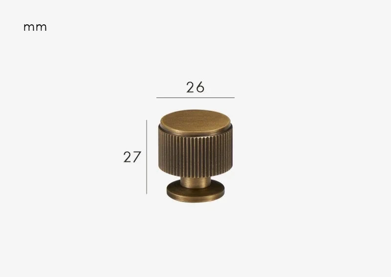 Poignée de meuble en Laiton effet bronze