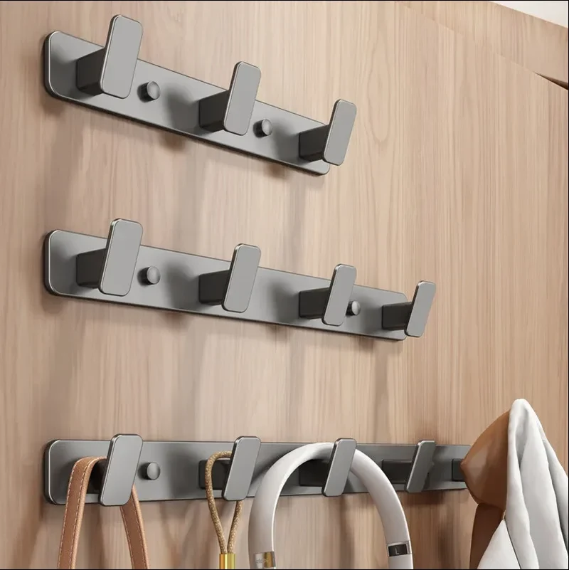 Porte manteau Mural Gris anthracite