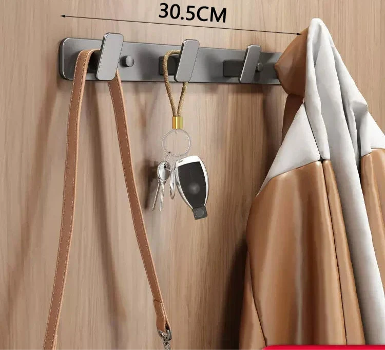 Porte manteau Mural Gris anthracite