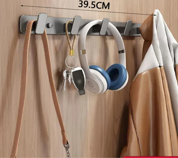 Porte manteau Mural Gris anthracite