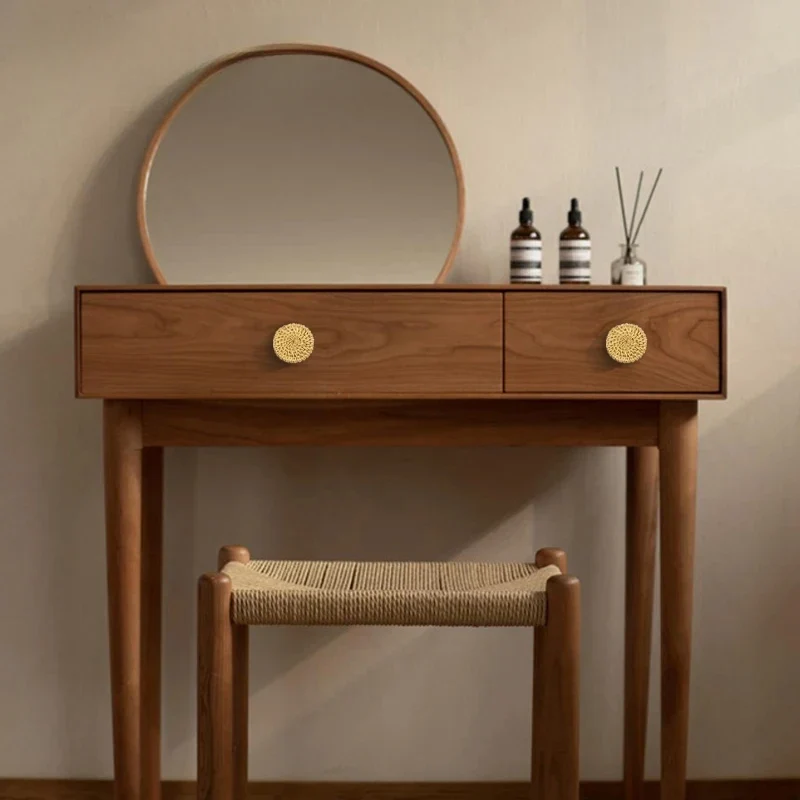 Bouton de meuble en osier naturel