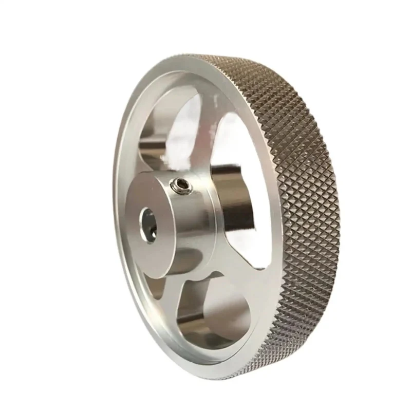 Rugged Aluminum Alloy Encoder Measuring Wheel With Easy Turn Crank Handle For Bullseye Accuracy On Rotary Meter Counting And Fast Circumference Tracking In 250 Mm Size