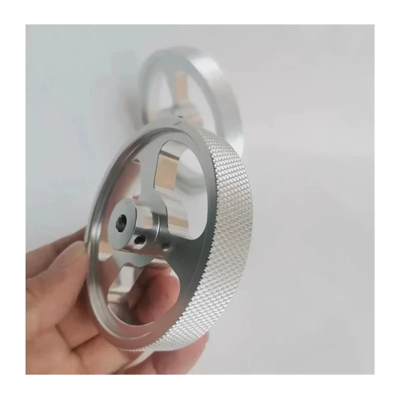 Rugged Aluminum Alloy Encoder Measuring Wheel With Easy Turn Crank Handle For Bullseye Accuracy On Rotary Meter Counting And Fast Circumference Tracking In 250 Mm Size