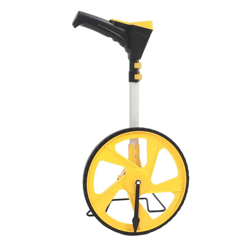 Pro Grade Digital Measuring Wheel With Backlit LCD Display And Memory Storage Tracks Distances Up To 99999 Feet No Fuss With A Fold Away Handle Ideal For Surveying Construction And Landscaping Jobs