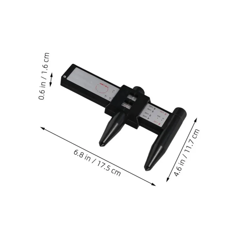 2Pc Wheel Hub Diameter Ruler Abs Measuring Tool With Killer Precision And No Hassle Setup For Automotive Under The Hood Woodworking And Battled Tested Build Construction Projects Featuring Adjustable Angle Plate Gauge For Spot On Wheel Bolt Specs