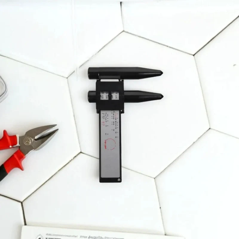 2Pc Wheel Hub Diameter Ruler Abs Measuring Tool With Killer Precision And No Hassle Setup For Automotive Under The Hood Woodworking And Battled Tested Build Construction Projects Featuring Adjustable Angle Plate Gauge For Spot On Wheel Bolt Specs