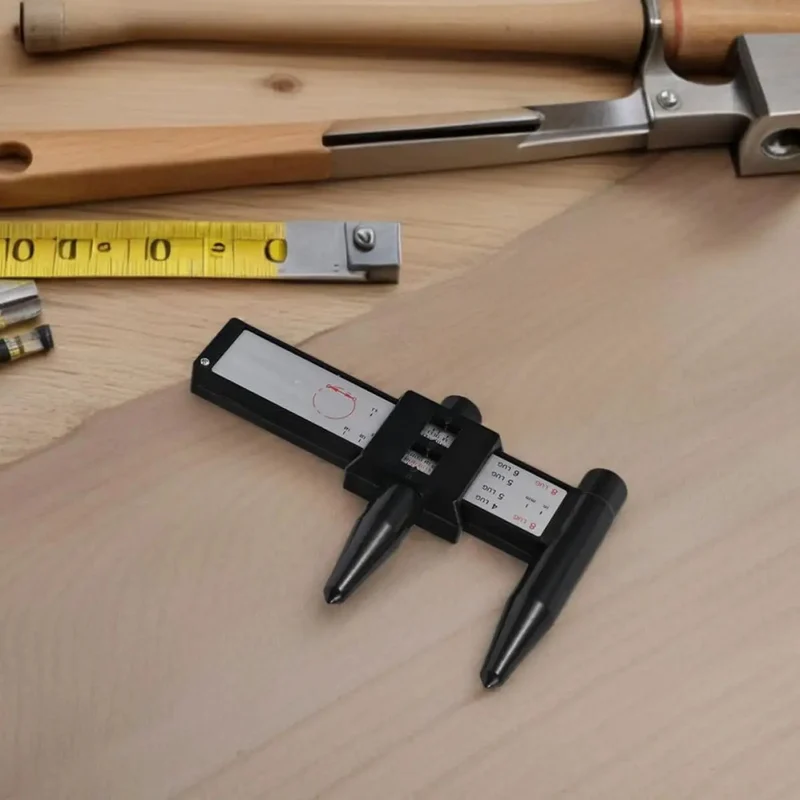 2Pc Wheel Hub Diameter Ruler Abs Measuring Tool With Killer Precision And No Hassle Setup For Automotive Under The Hood Woodworking And Battled Tested Build Construction Projects Featuring Adjustable Angle Plate Gauge For Spot On Wheel Bolt Specs