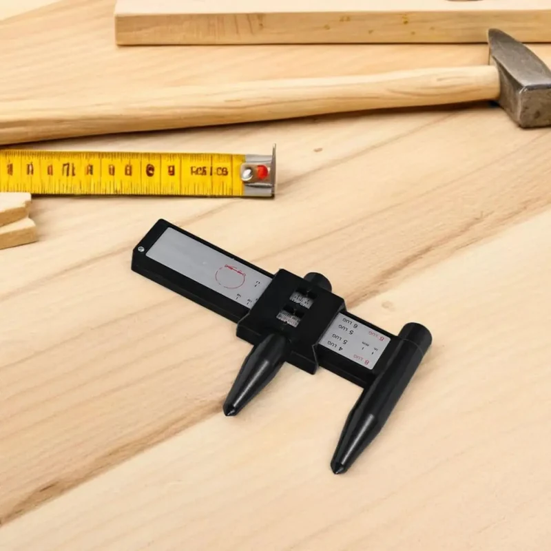 2Pc Wheel Hub Diameter Ruler Abs Measuring Tool With Killer Precision And No Hassle Setup For Automotive Under The Hood Woodworking And Battled Tested Build Construction Projects Featuring Adjustable Angle Plate Gauge For Spot On Wheel Bolt Specs