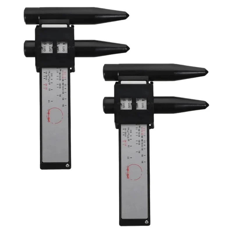Top Quality ABS Wheel Bolt Spacing Ruler Set For Dead On Hub Sizing And Rim Diameter Gauge Tool That Cuts The Guesswork And Keeps Your Automotive Builds On Course For Weekend Warriors