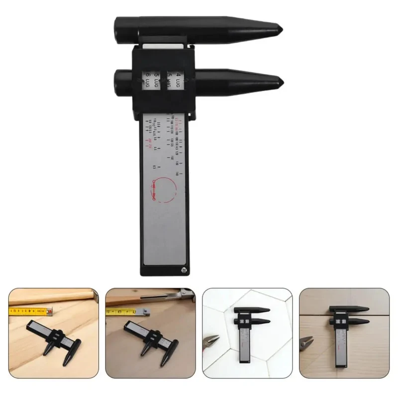 Top Quality ABS Wheel Bolt Spacing Ruler Set For Dead On Hub Sizing And Rim Diameter Gauge Tool That Cuts The Guesswork And Keeps Your Automotive Builds On Course For Weekend Warriors