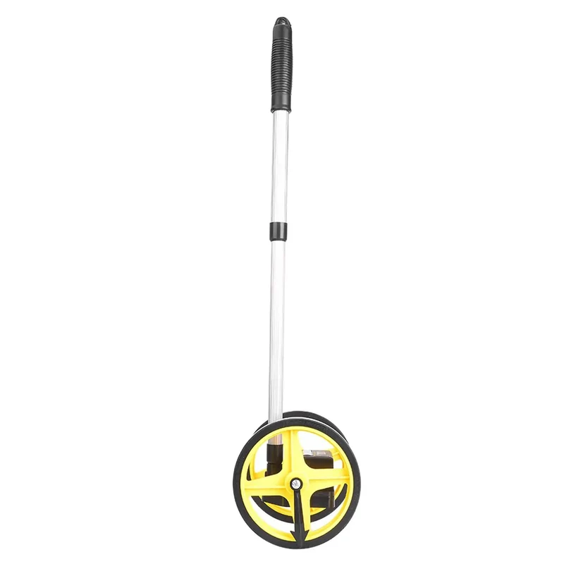 Dual Wheel Distance Measuring Gauge With Gear Driven Movement And Ergonomic Handle For Dead Accurate Tracking Up To 9999m Smooth Operator Design Built Tough For Outdoor Surveying Construction Sites And Professional Landscaping