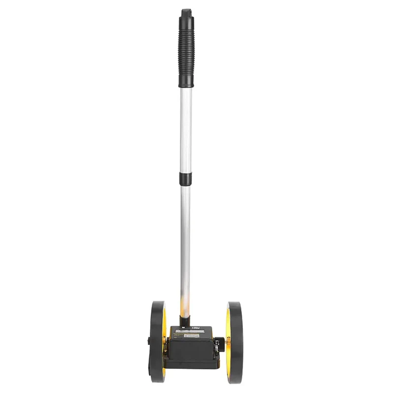 Dual Wheel Distance Measuring Gauge With Gear Driven Movement And Ergonomic Handle For Dead Accurate Tracking Up To 9999m Smooth Operator Design Built Tough For Outdoor Surveying Construction Sites And Professional Landscaping