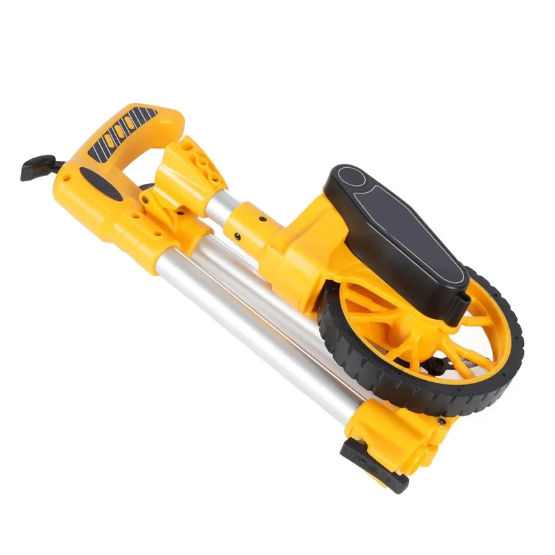 Slick Heavy Duty Distance Measuring Wheel With Hella Precise Readings Up To 9999 Point 9 Meters Smooth Rolling Tread For Landscaping Pros And Diy Crews Reliable Portable Tool That Makes Long Job Sites Easy To Measure Without The Hassle