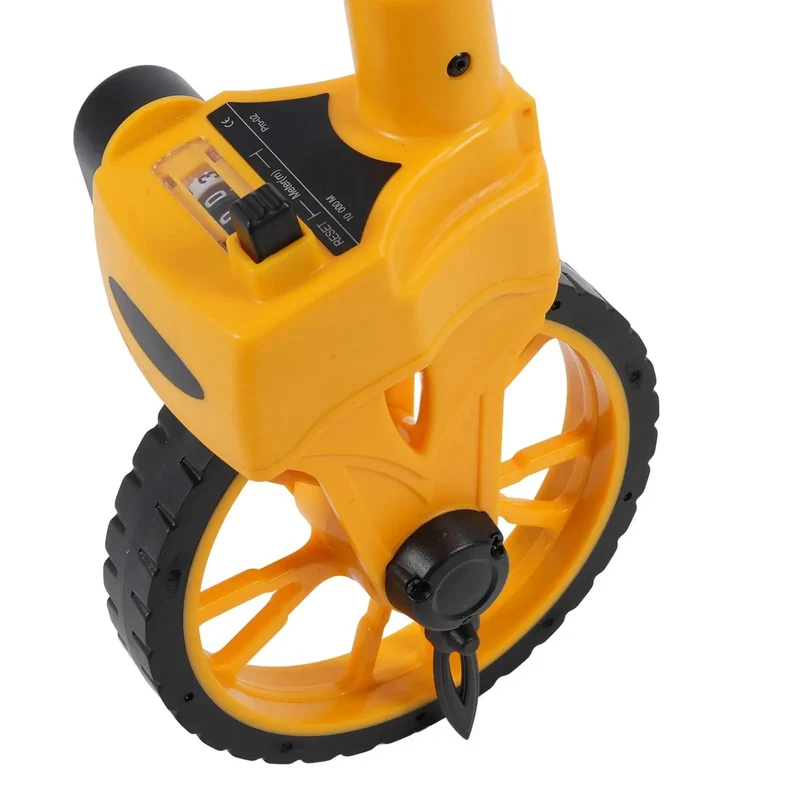 Slick Heavy Duty Distance Measuring Wheel With Hella Precise Readings Up To 9999 Point 9 Meters Smooth Rolling Tread For Landscaping Pros And Diy Crews Reliable Portable Tool That Makes Long Job Sites Easy To Measure Without The Hassle