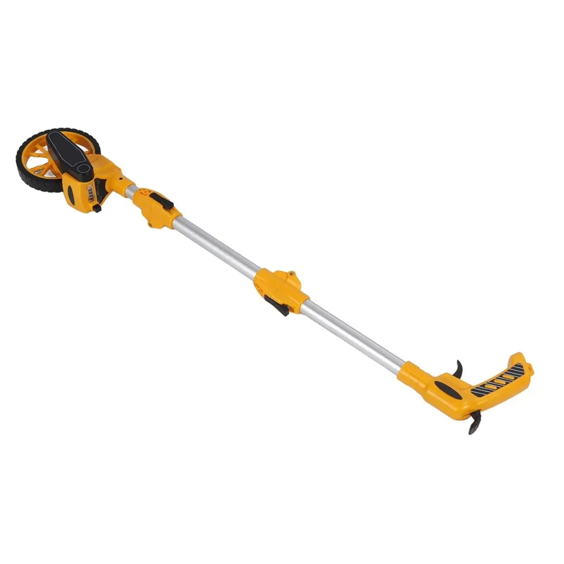 Slick Heavy Duty Distance Measuring Wheel With Hella Precise Readings Up To 9999 Point 9 Meters Smooth Rolling Tread For Landscaping Pros And Diy Crews Reliable Portable Tool That Makes Long Job Sites Easy To Measure Without The Hassle