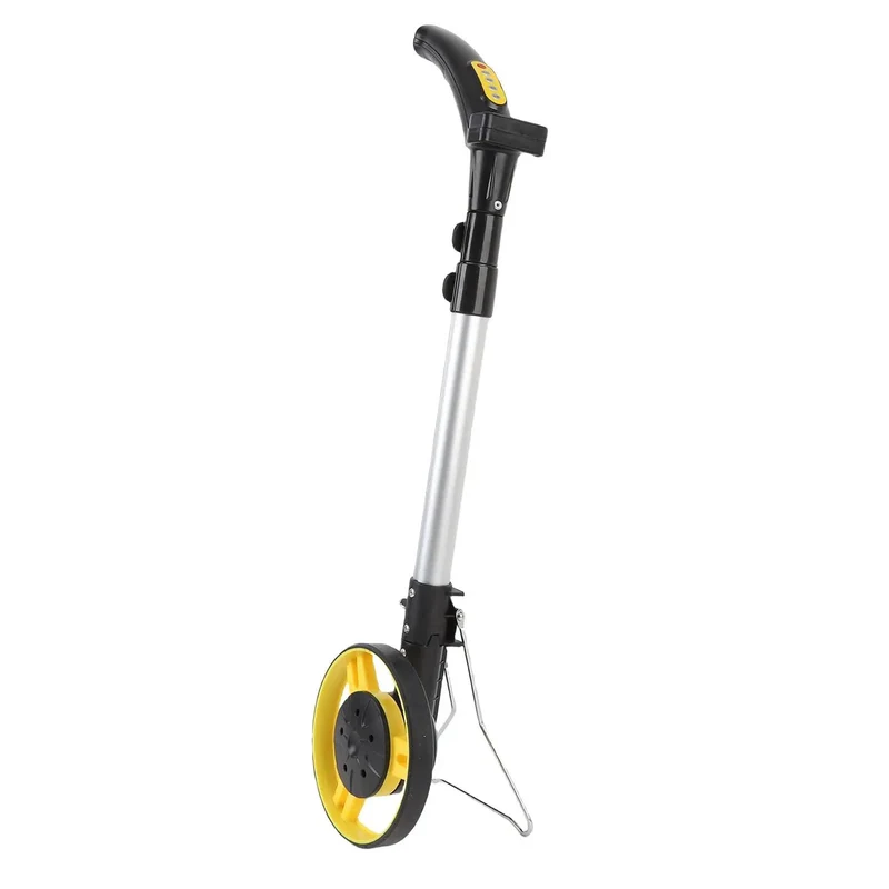 Slick Digital Display Distance Measuring Wheel And Foldable Hand Push Roller Rangefinder For Dang Accurate Fieldwork Measurement Up To 99999 Feet With Heavy Duty Pouch