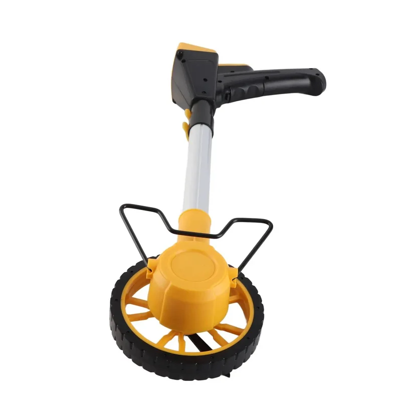Foldable Digital Distance Measuring Wheel With Large Lcd Screen And Nonslip Road Tread For Builders And Surveyors Smooth Rolling Precision Tool Built Tough For Long Term Use Dead Accurate To NinetyNine Thousand Meters
