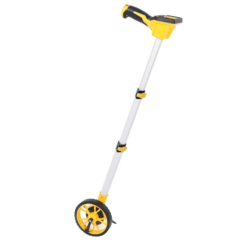 Tough As Nails Digital Measuring Wheel With Backlit Lcd Screen And IP54 Weather Sealed Casing Built Solid For Pros Who Want Straight Up Accurate Foot Inch Meter Readings With Instant Unit Swapping And A Kickin Non Slip Comfort Grip Handle