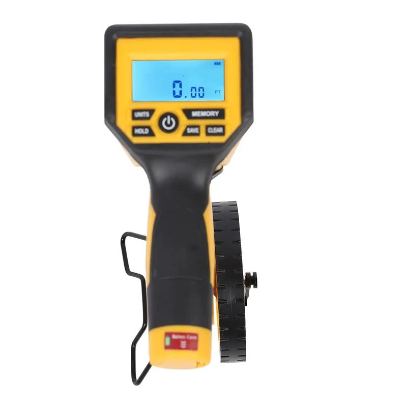 Tough As Nails Digital Measuring Wheel With Backlit Lcd Screen And IP54 Weather Sealed Casing Built Solid For Pros Who Want Straight Up Accurate Foot Inch Meter Readings With Instant Unit Swapping And A Kickin Non Slip Comfort Grip Handle