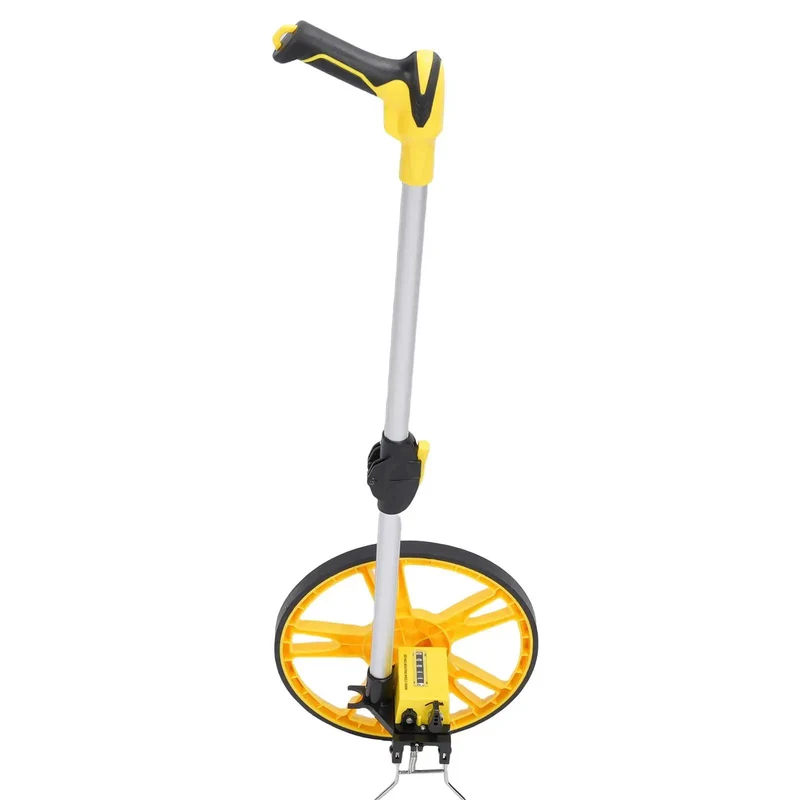 Heavy Duty Folding Mechanical Measuring Wheel With Dead On Dial Readings And No Sweat Zero Battery Setup For Quick Survey Runs Construction Layouts And Big Job Sites