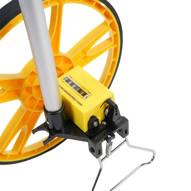 Heavy Duty Folding Mechanical Measuring Wheel With Dead On Dial Readings And No Sweat Zero Battery Setup For Quick Survey Runs Construction Layouts And Big Job Sites
