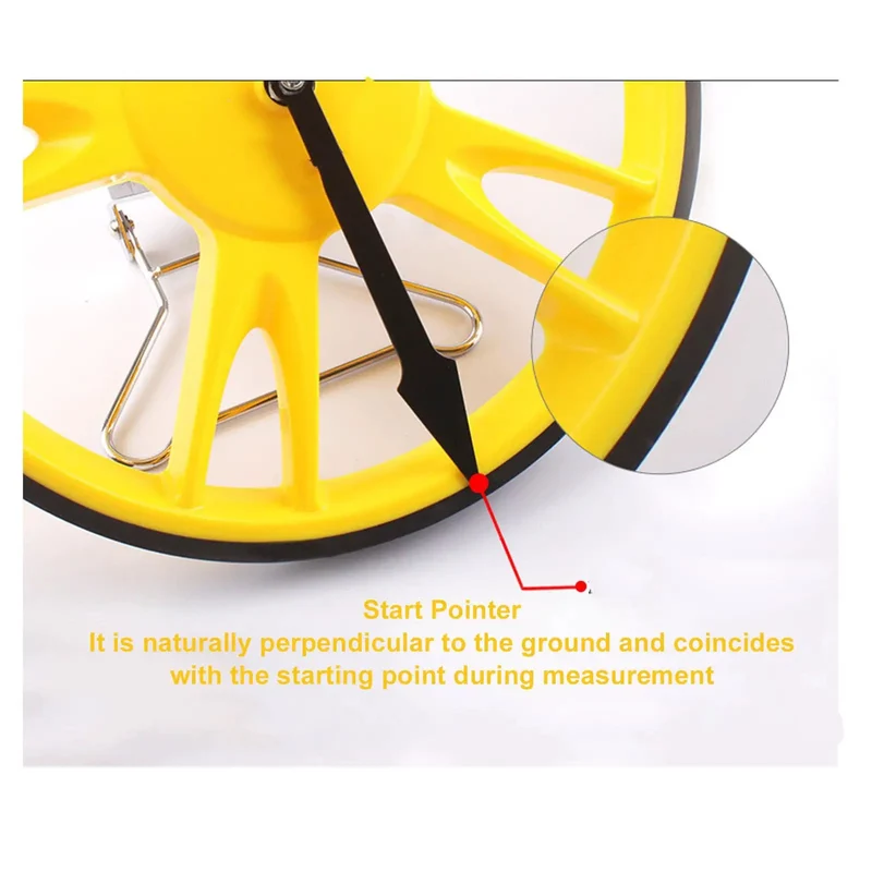 Professional Digital Distance Measuring Wheel Featuring Easy Peasy One Click Foldaway Design And Hella Accurate Readings Up To 99999 Point Zero Meters Or Feet For Survey Teams And Trade Professionals Seeking Rock Reliable Equipment