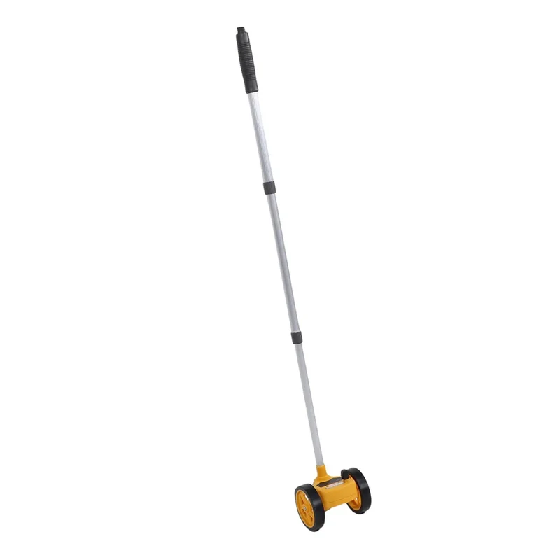 Top-Shelf Rolling Measuring Wheel With 4-Inch Dual Rollers For On-The-Money Distance Stats Up To 9999.9 Meters Telescopic Aluminum Shaft Rugged ABS Housing Pro-Gear System For Landscaping Hustlers And Survey Squad