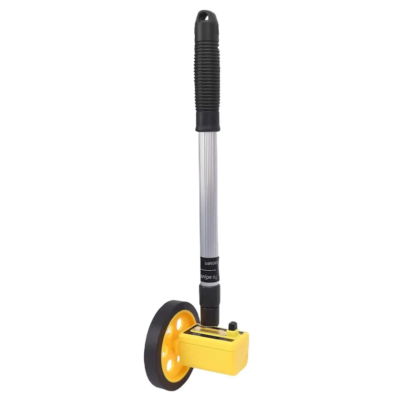 Portable Measuring Wheel With Badass Adjustable Telescopic Handle And Quick Lock System Smooth Distance Rolling Meter Made For Construction Survey And Yard Work Turning Long Measurements Into A No Sweat Job