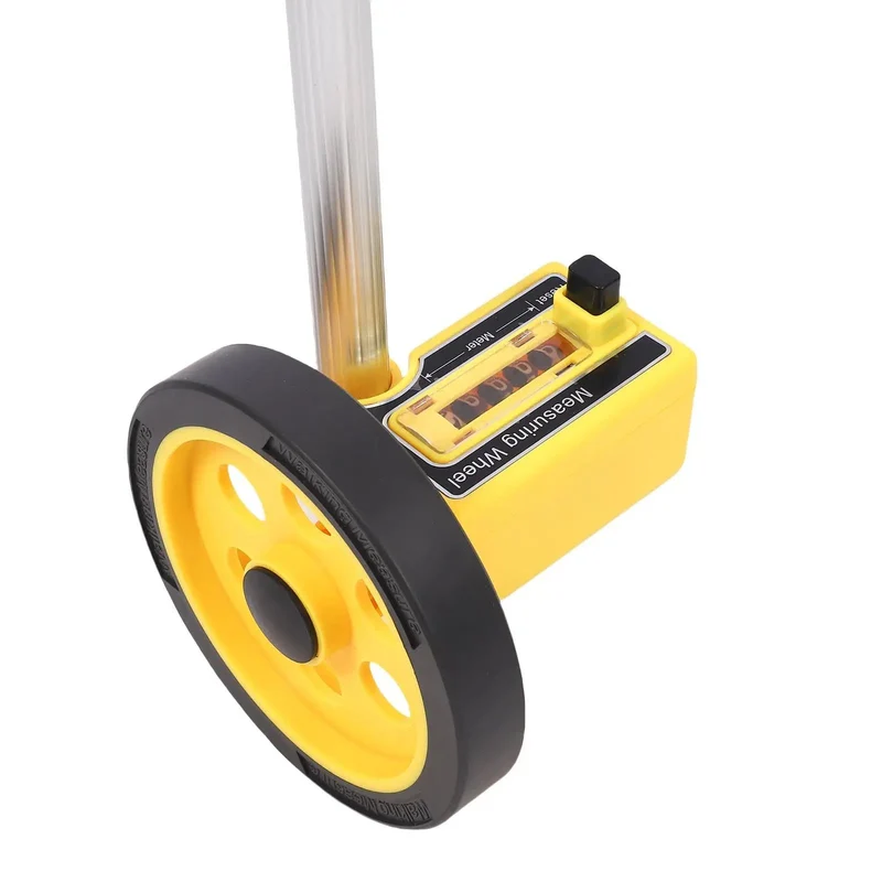 Portable Measuring Wheel With Badass Adjustable Telescopic Handle And Quick Lock System Smooth Distance Rolling Meter Made For Construction Survey And Yard Work Turning Long Measurements Into A No Sweat Job