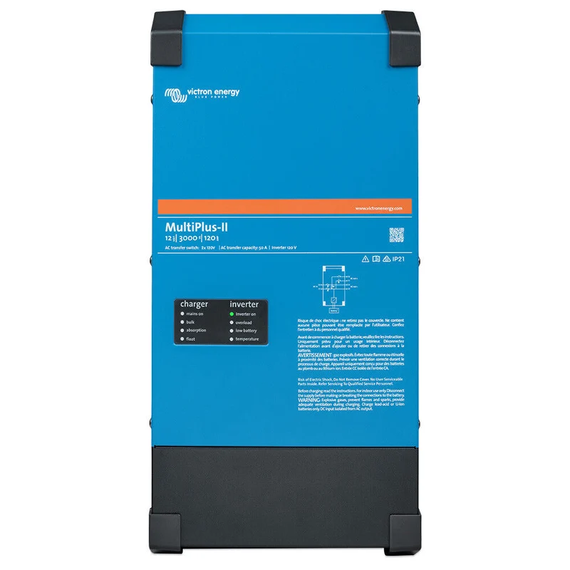 Victron Energy Inverter/Charger MULTIPLUS-II 12/3000/120-50 2x120V | UL 458 | PMP122305102