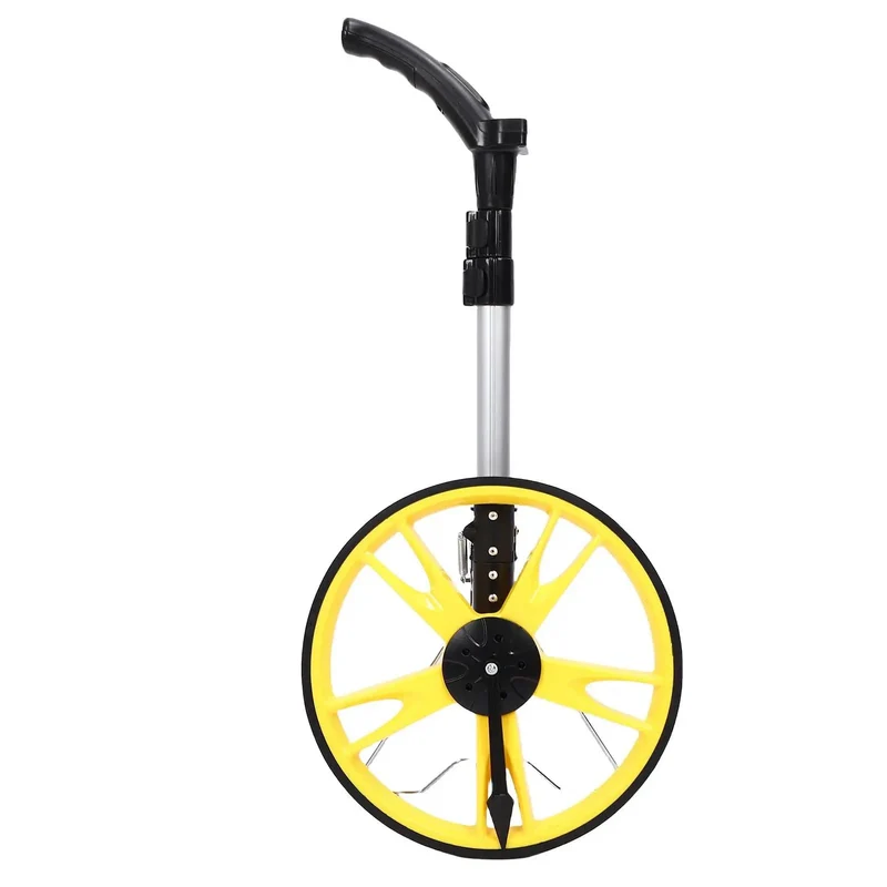 Tough As Nails Digital Measuring Wheel With Telescopic Aluminum Shaft And Slick Rolling Action Optimized For Daily Contractor Grind And Big Landscape Layouts