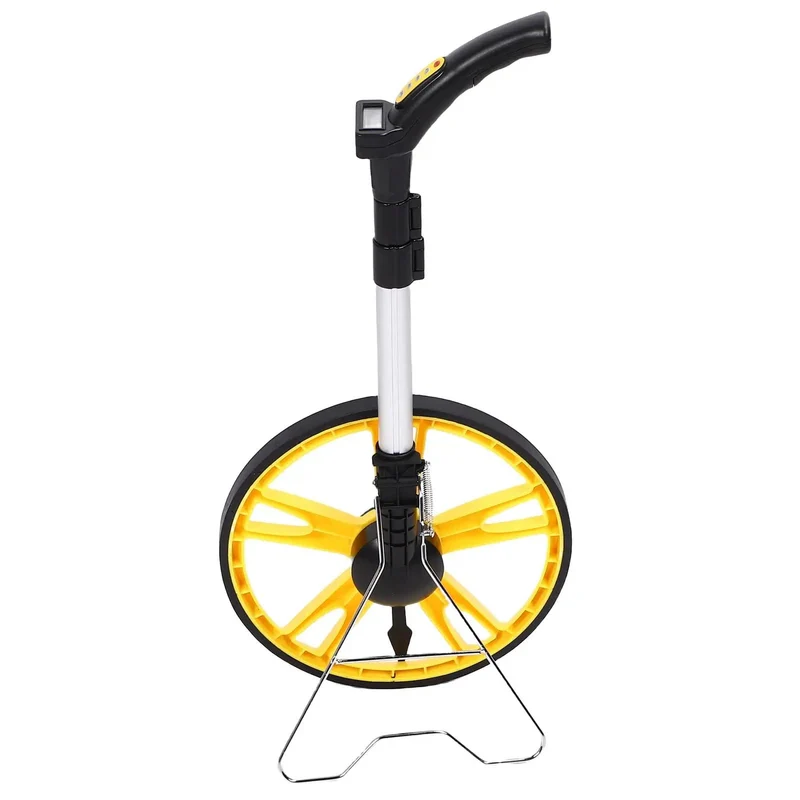 Tough As Nails Digital Measuring Wheel With Telescopic Aluminum Shaft And Slick Rolling Action Optimized For Daily Contractor Grind And Big Landscape Layouts