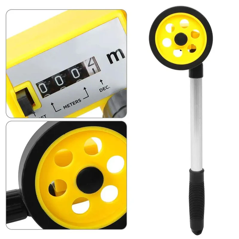 Heavy Duty Aluminum Measuring Wheel With Telescopic Handle And Instant Push Button Reset Counter For Hella Hassle Free Survey Runs And Kickass Diy Projects That Measure Square Footage Without Breaking A Sweat