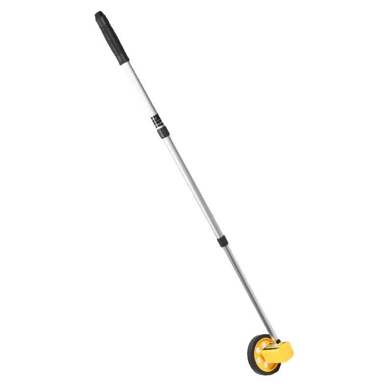 Smooth Rolling Telescopic Measuring Wheel Provides No Sweat Height Adjustments And Gritty Tracking Accuracy For Tough Construction Surveying And Massive Property Layouts
