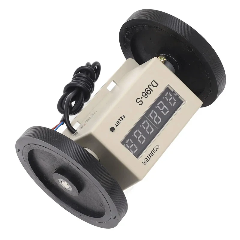 Heavy Duty Digital Measuring Wheel Rolling Smooth With Automatic Counting And Point Zero One Accuracy Tracks Yardage Flawlessly On Rough Terrain For Contractors Landscapers And Crews Demanding Reliable Job Site Readings