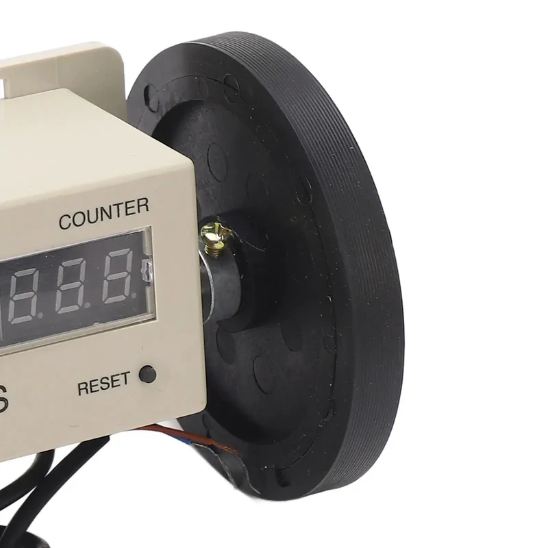 Heavy Duty Digital Measuring Wheel Rolling Smooth With Automatic Counting And Point Zero One Accuracy Tracks Yardage Flawlessly On Rough Terrain For Contractors Landscapers And Crews Demanding Reliable Job Site Readings