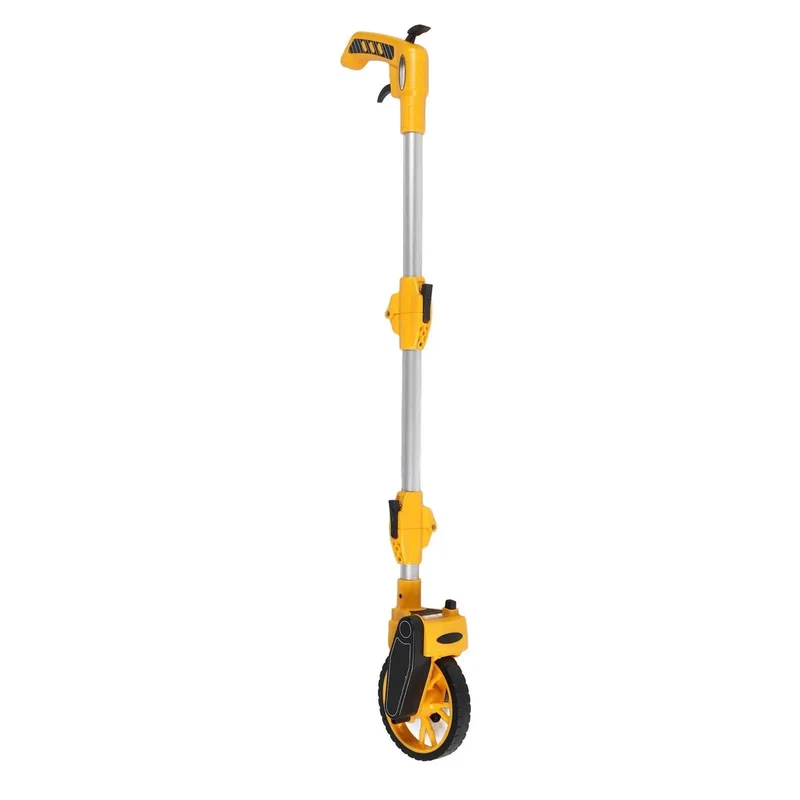 Heavy Duty Folding Measuring Wheel With Rock Solid Build And Smooth Roll Mechanics Covering Up To 9999.9m For Contractors Landscapers And Pro Level DIY Projects On The Go