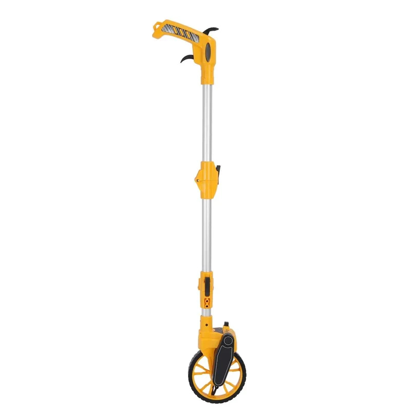 Heavy Duty Folding Measuring Wheel With Rock Solid Build And Smooth Roll Mechanics Covering Up To 9999.9m For Contractors Landscapers And Pro Level DIY Projects On The Go