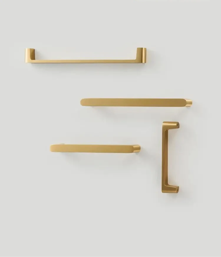 Poignée de Meuble Moderne Laiton Brosse