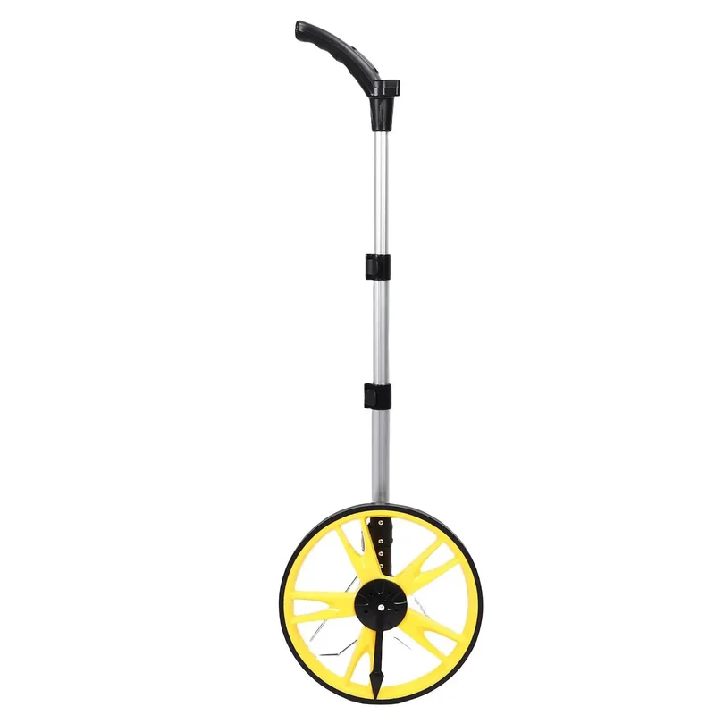 Heavy Duty Digital Measuring Wheel With Telescopic Aluminum Shaft And Precision Distance Counter That Nails Every Foot For Surveying Construction And Big Job Sites Without Missing A Beat