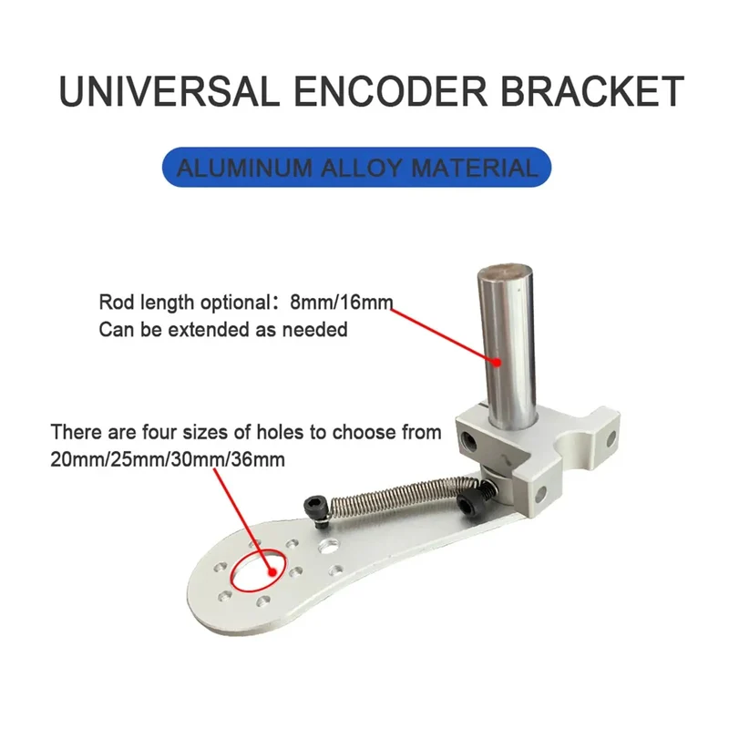 Heavy Duty Fixed Mount Bracket For Measuring Wheels Rock Solid Encoder Holder With Superior Vibration Damping And Universal Fit Built Tough For Garage Projects Without A Sweat